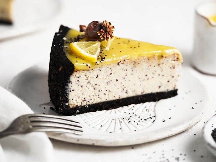 Vegan Poppy Seed Cheesecake