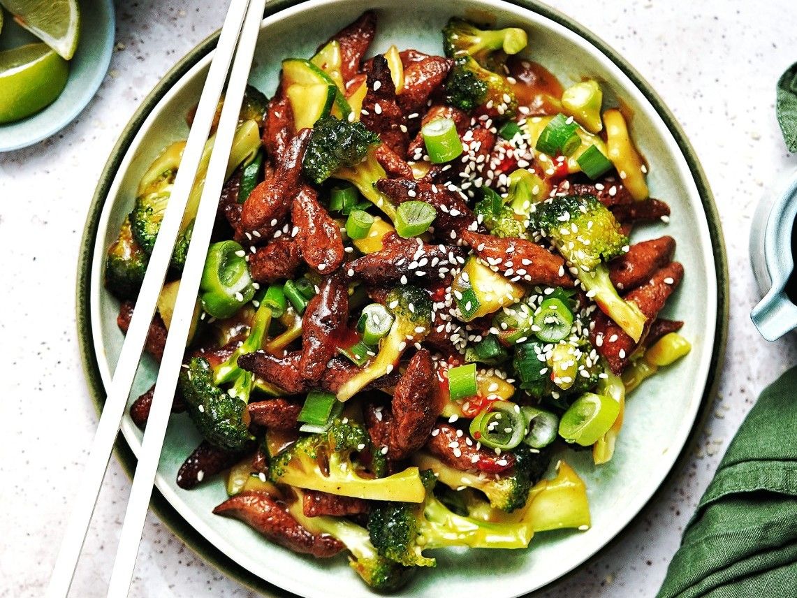 Crispy Soy Strips in Sweet & Sour Sauce