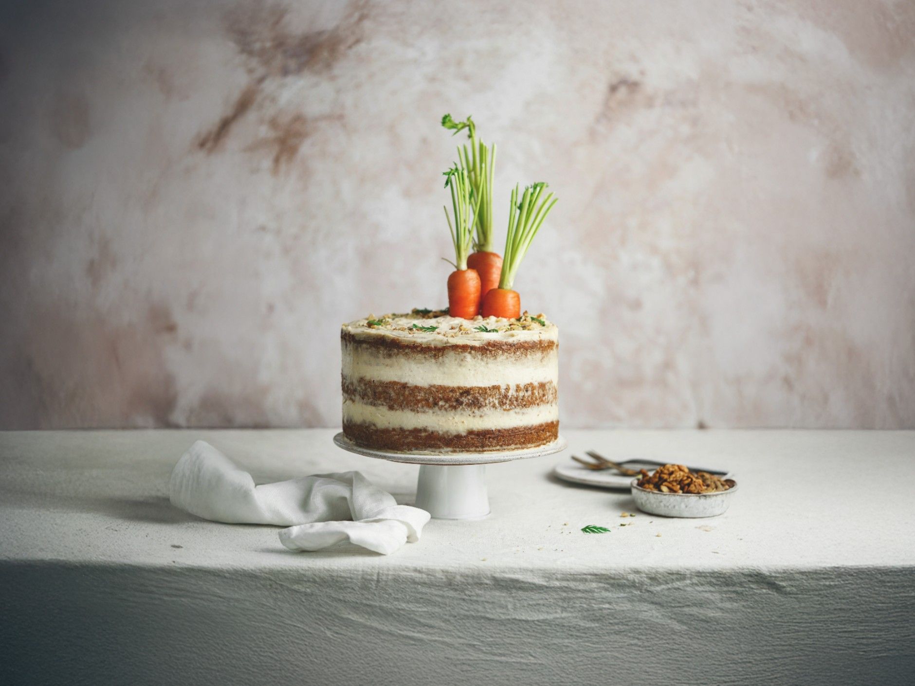 Mrkvová torta s vanilkovým krémom