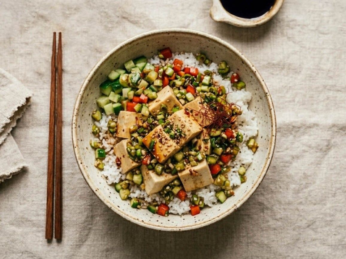 Korean-Inspired 'Drug' Tofu Bowl