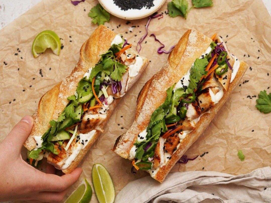 Asian Seitan Sandwich