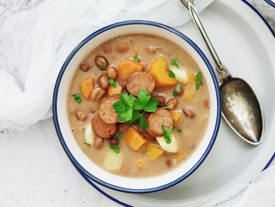 Sour Bean Soup with Sausage