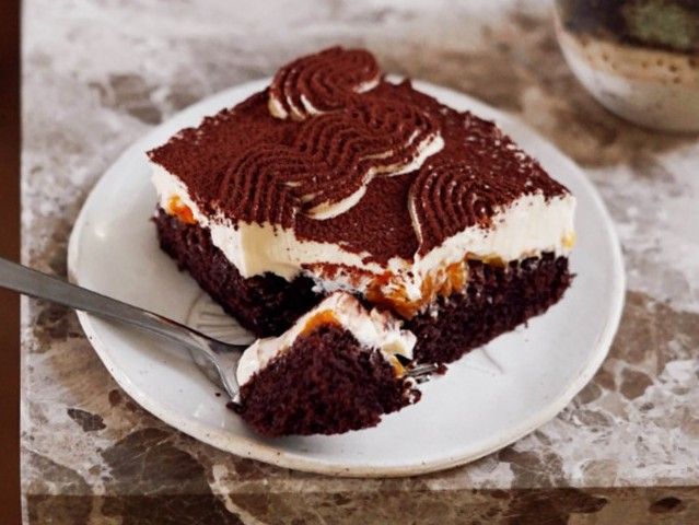 Mandarin Tiramisu Slice