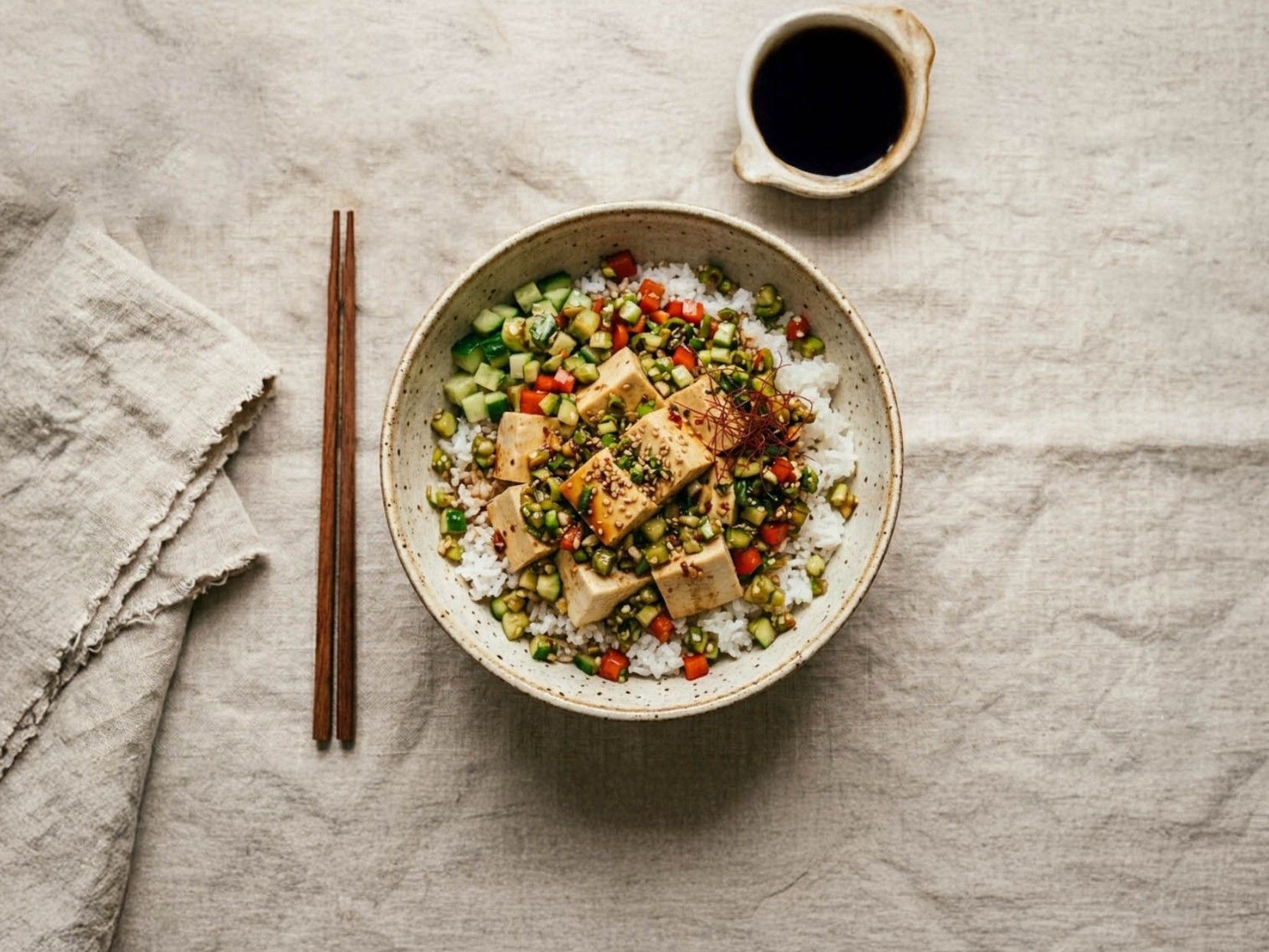 Korean-Inspired 'Drug' Tofu Bowl