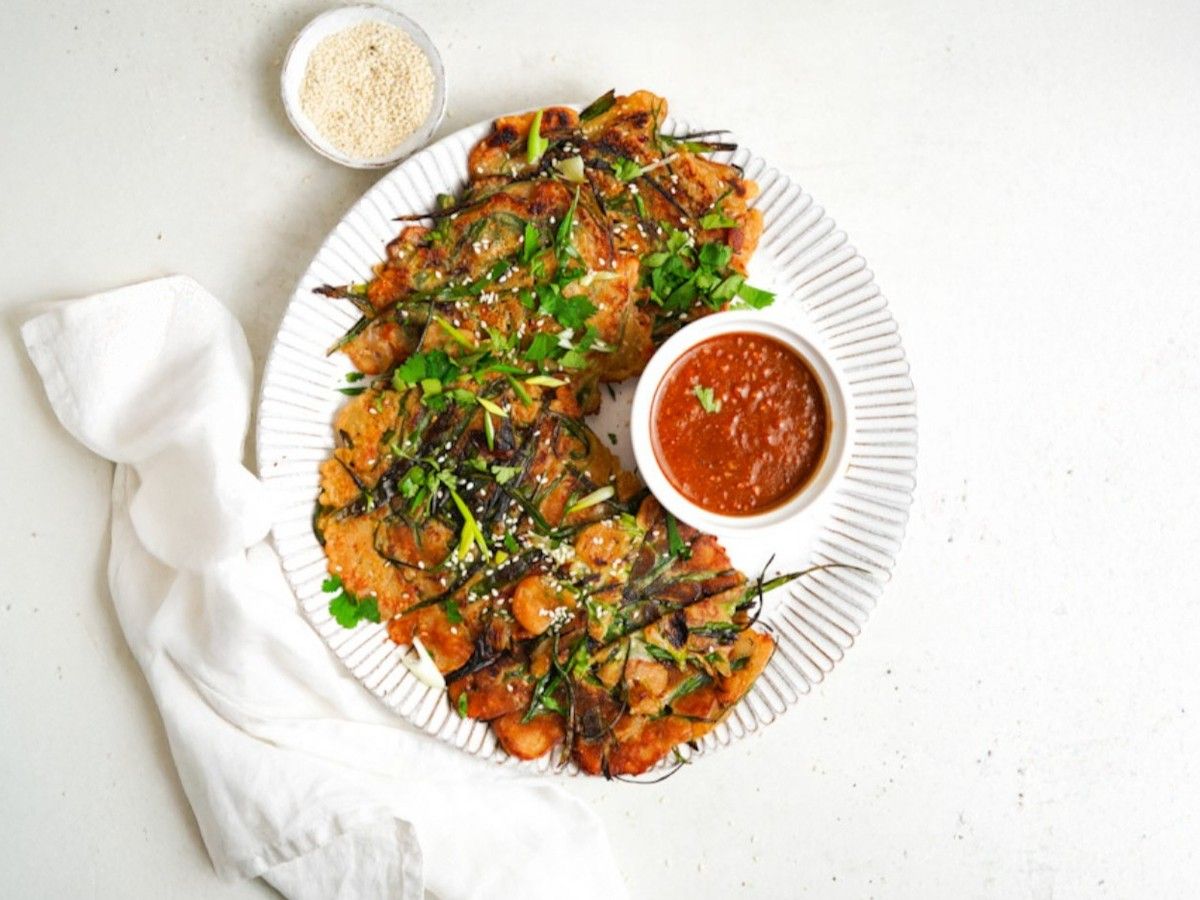 Korean Scallion Pancakes