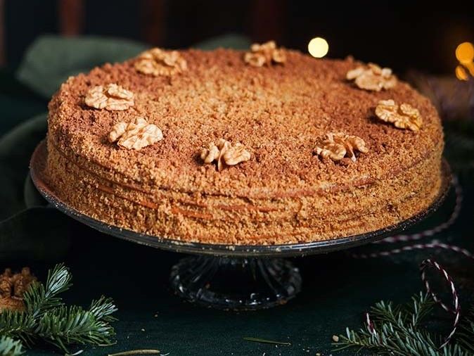 Vegan Honey Cake: Marlenka