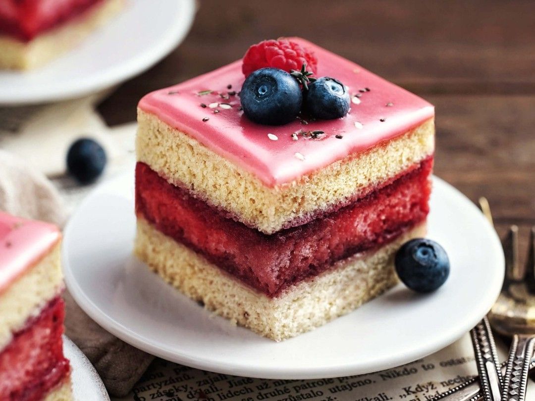 Vegan Punch Cake Slices