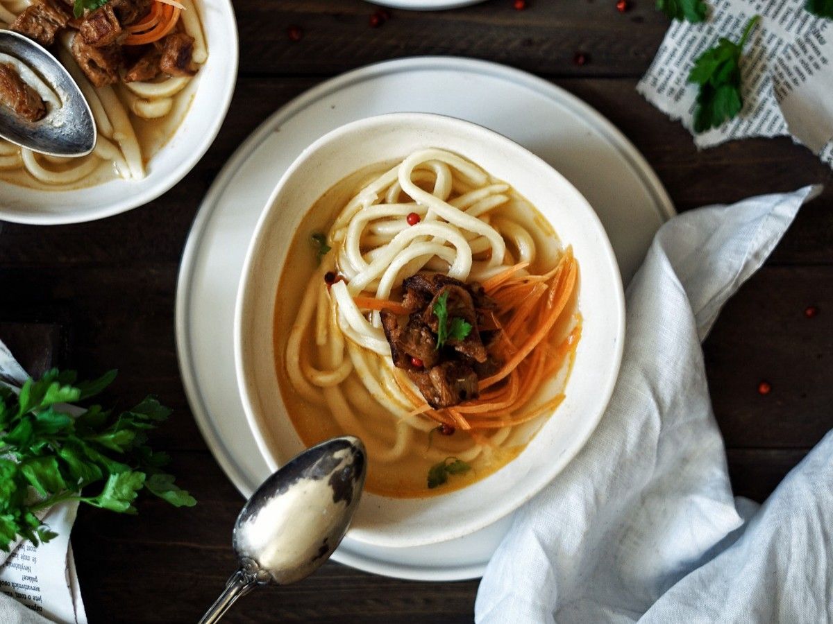 Vegetable Broth Noodle Soup