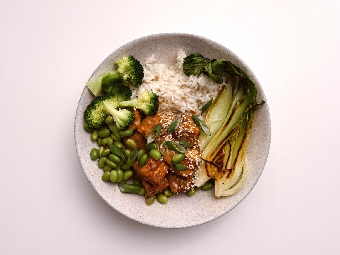 Tofu Skewers with Peanut Sauce