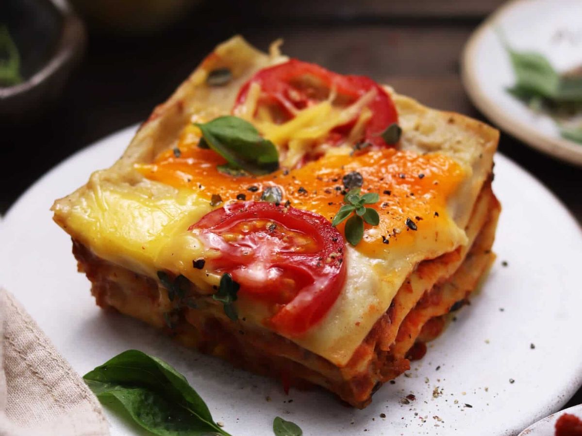 Vegan lasagne s baklažánom