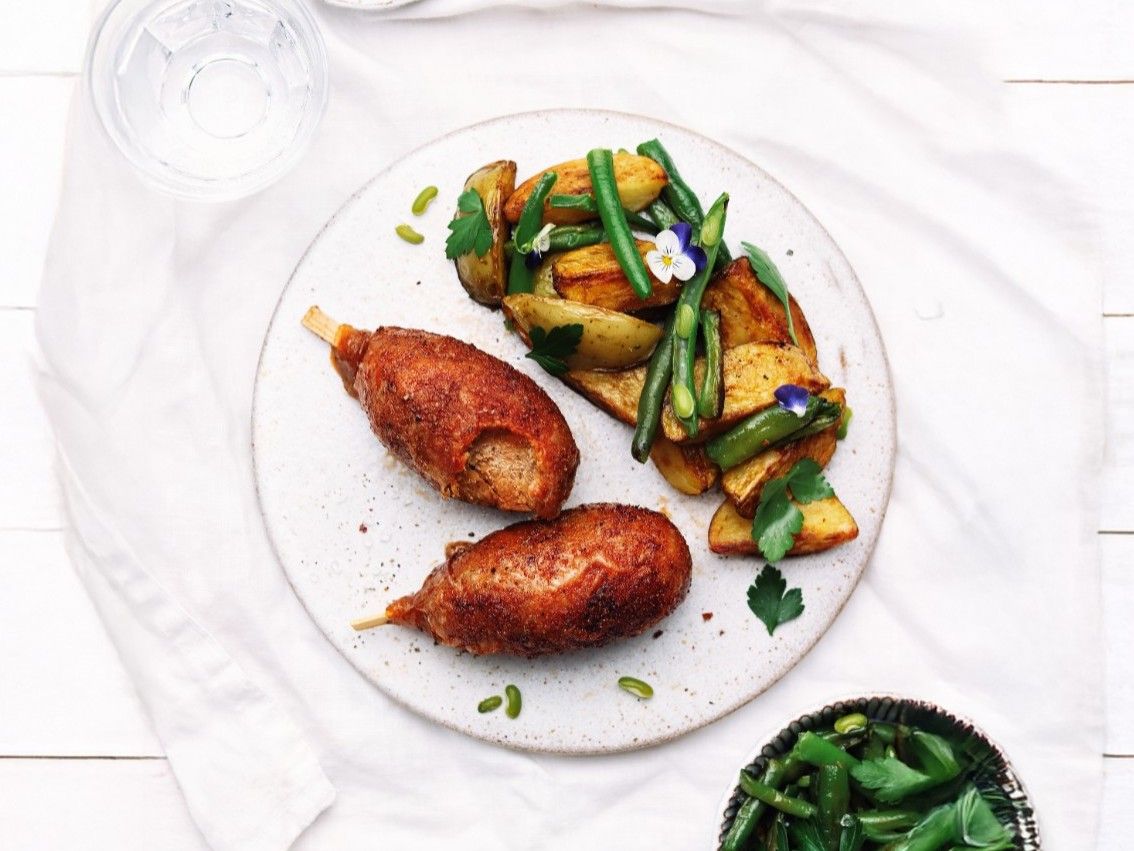 Roasted Seitan Drumsticks