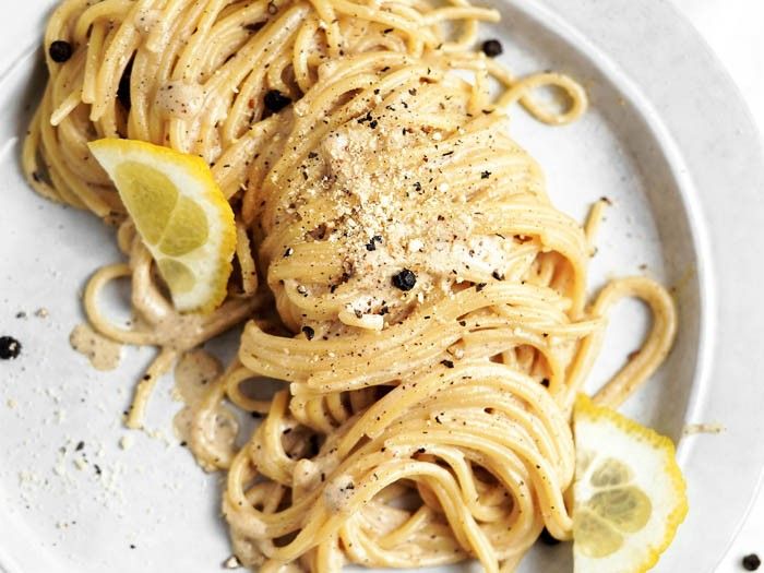 Vegan Cacio e Pepe Spaghetti