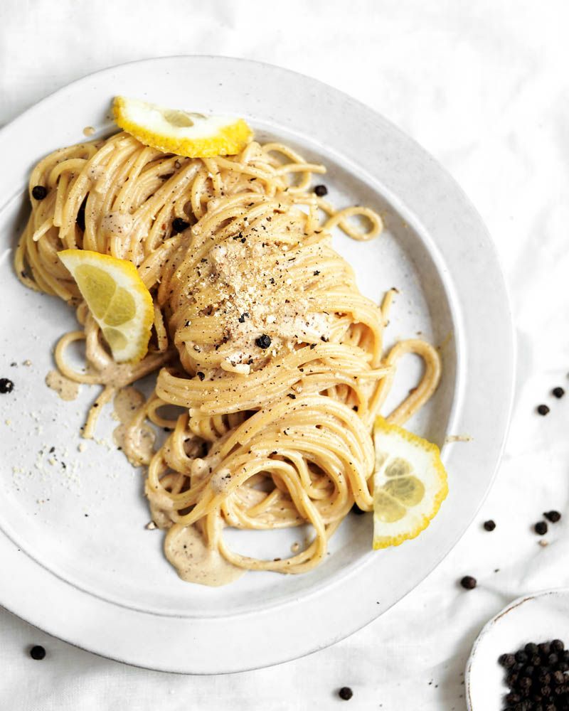 Vegan Cacio e Pepe Spaghetti