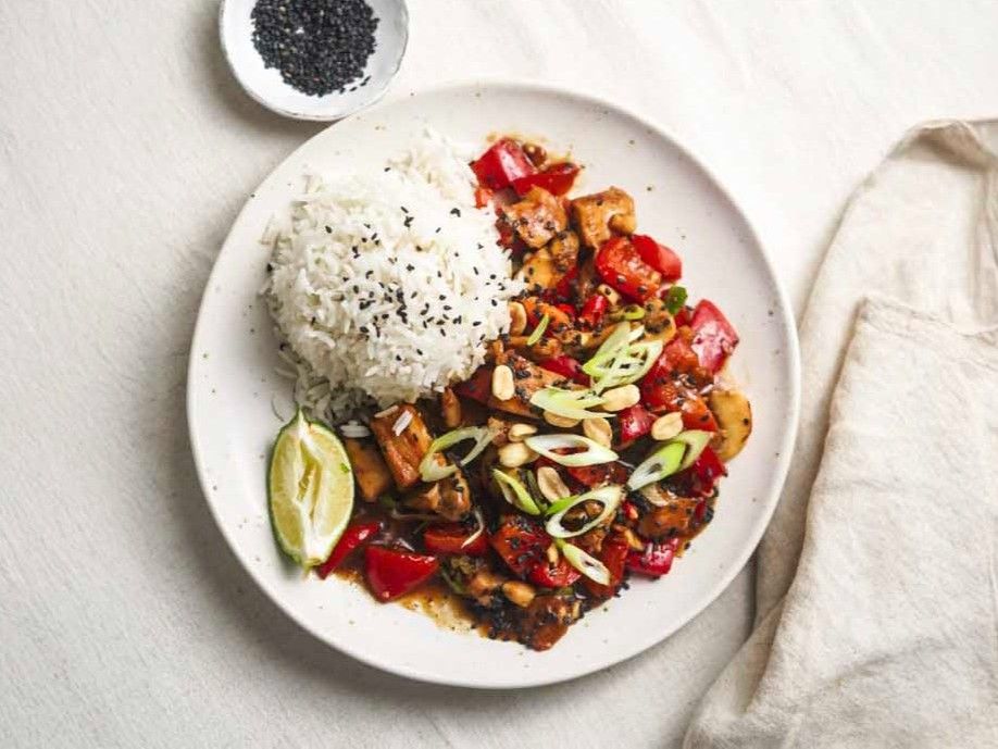 Vegan Kung Pao with Tofu