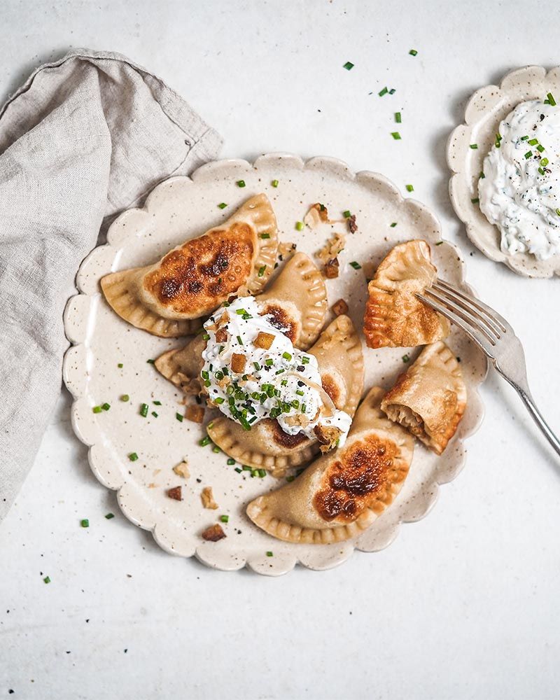 Vegan pirohy plnené kyslou kapustou