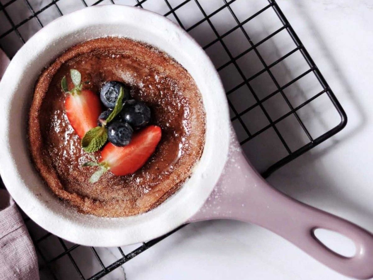 Vegan Oven Pancakes with Hazelnut Milk