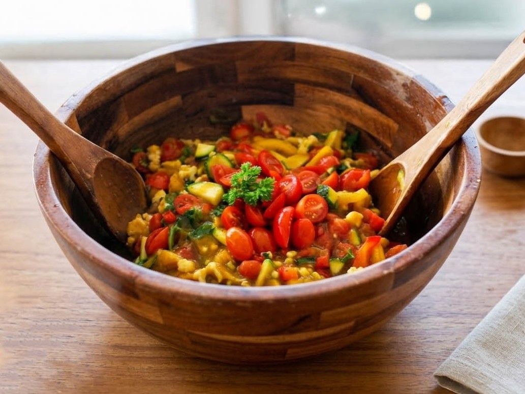 Mexican Salad with Papaya Dressing