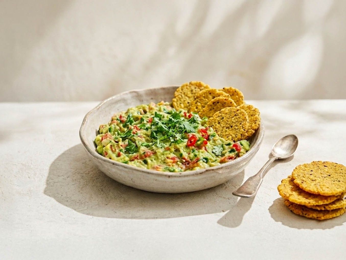 Kukuričné tortilly s odľahčeným cuketovým guacamole