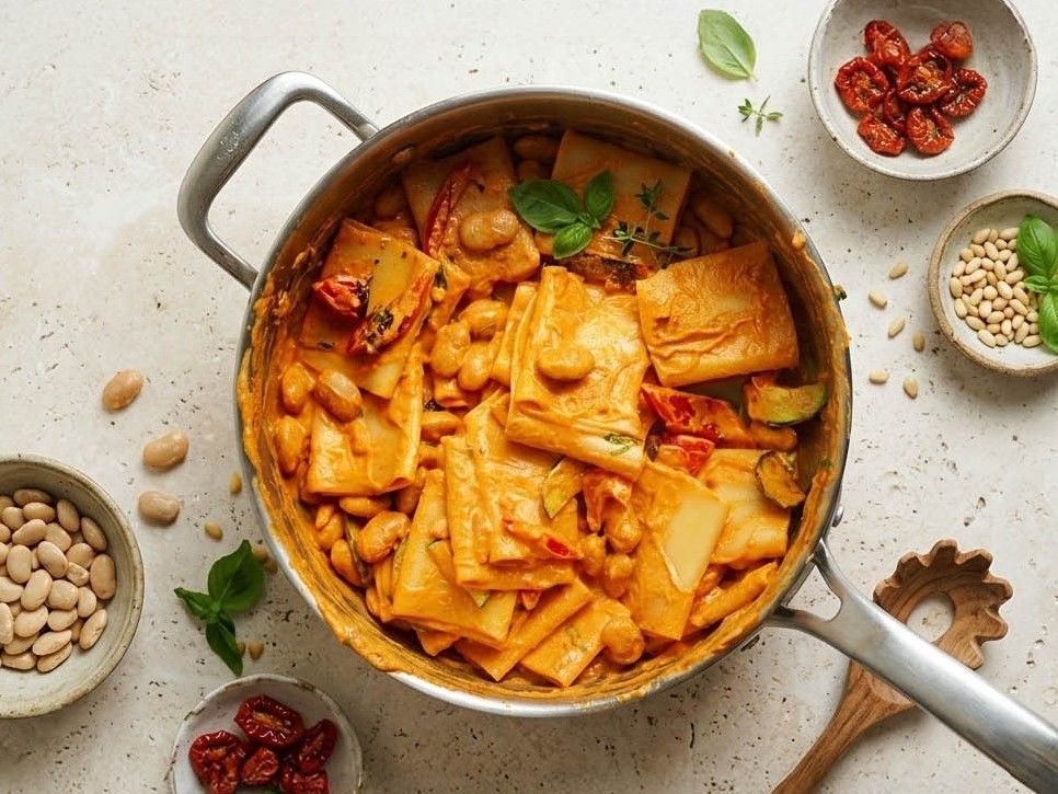 Nduja Pasta with White Beans