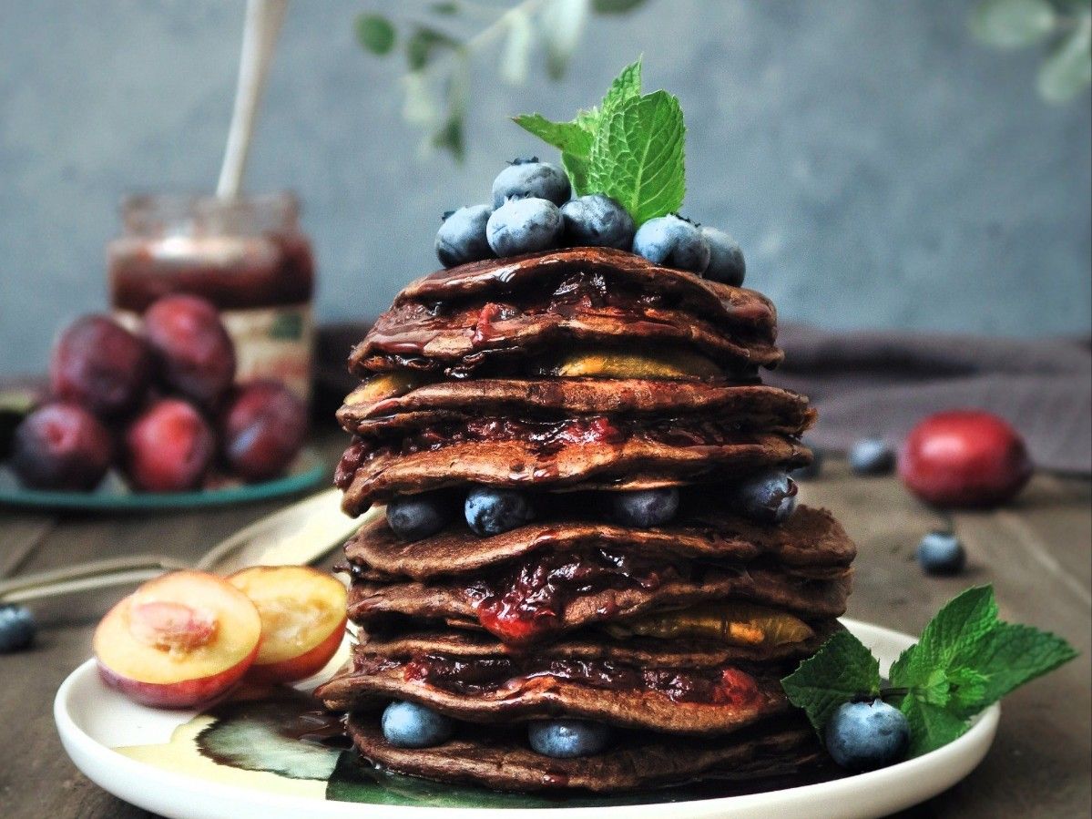 Vegan čokoládové lievance